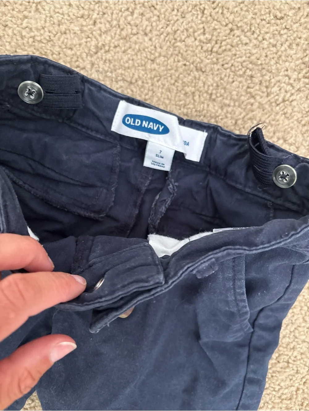 Old Navy Navy Blue Kids Chino Shorts